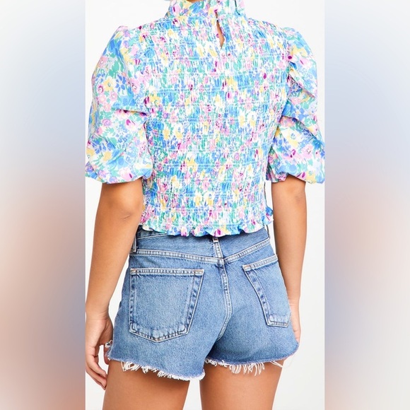 En Saison Smocked Floral Top - Picture 10 of 10